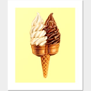 Soft Serve Twin Cone Posters and Art